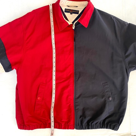 Vintage 1990s men’s Tommy Hilfiger Bomber Jacket Golf Crest 90s Colorblock XL - Picture 10 of 15